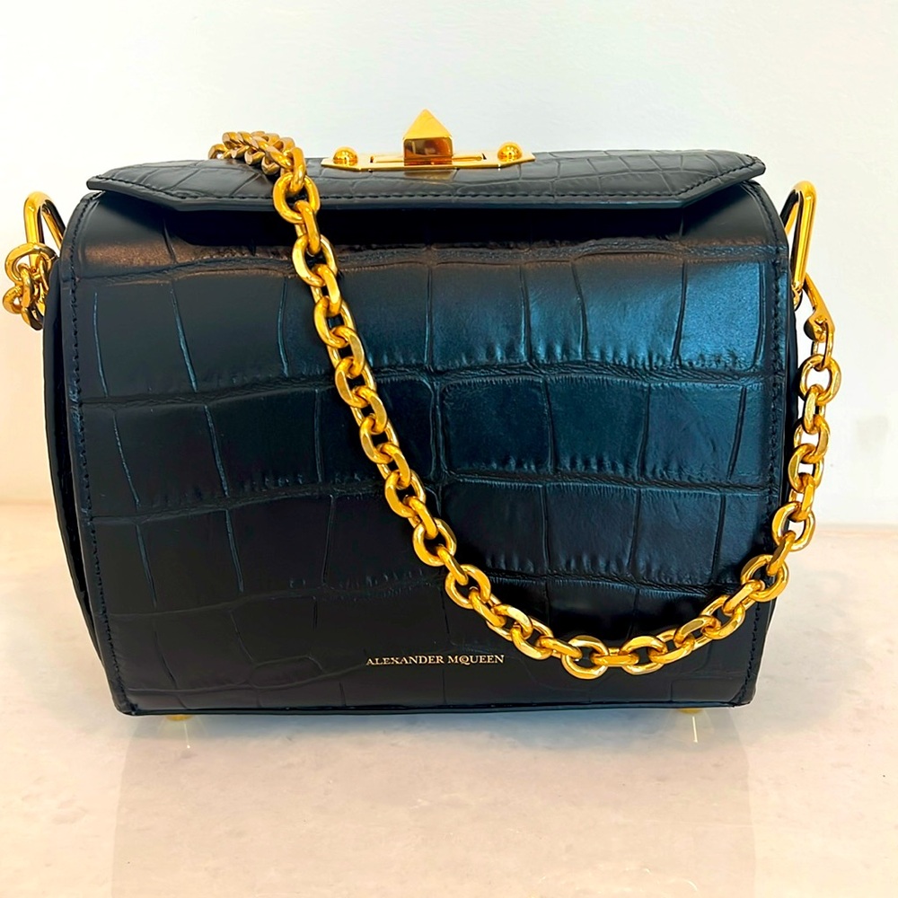 Alexander McQueen black handbag